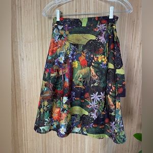 Vintage Handmade Wrap Skirt Knee Length Size S/M